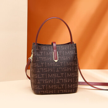 香港马莎兰缇包包女包新款潮百搭小包手提包大容量时尚单肩包女斜挎水桶包女